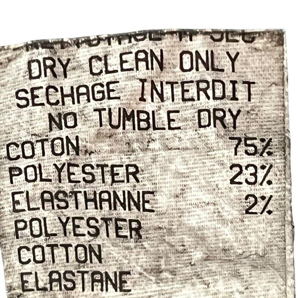 Signe Paris Y2K Whimsigoth Grunge Vintage Flare Texture Womens Pants Silver sz 2 - Picture 15 of 16